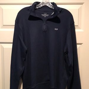 Vineyard vines 1/4 zip navy blue pullover
